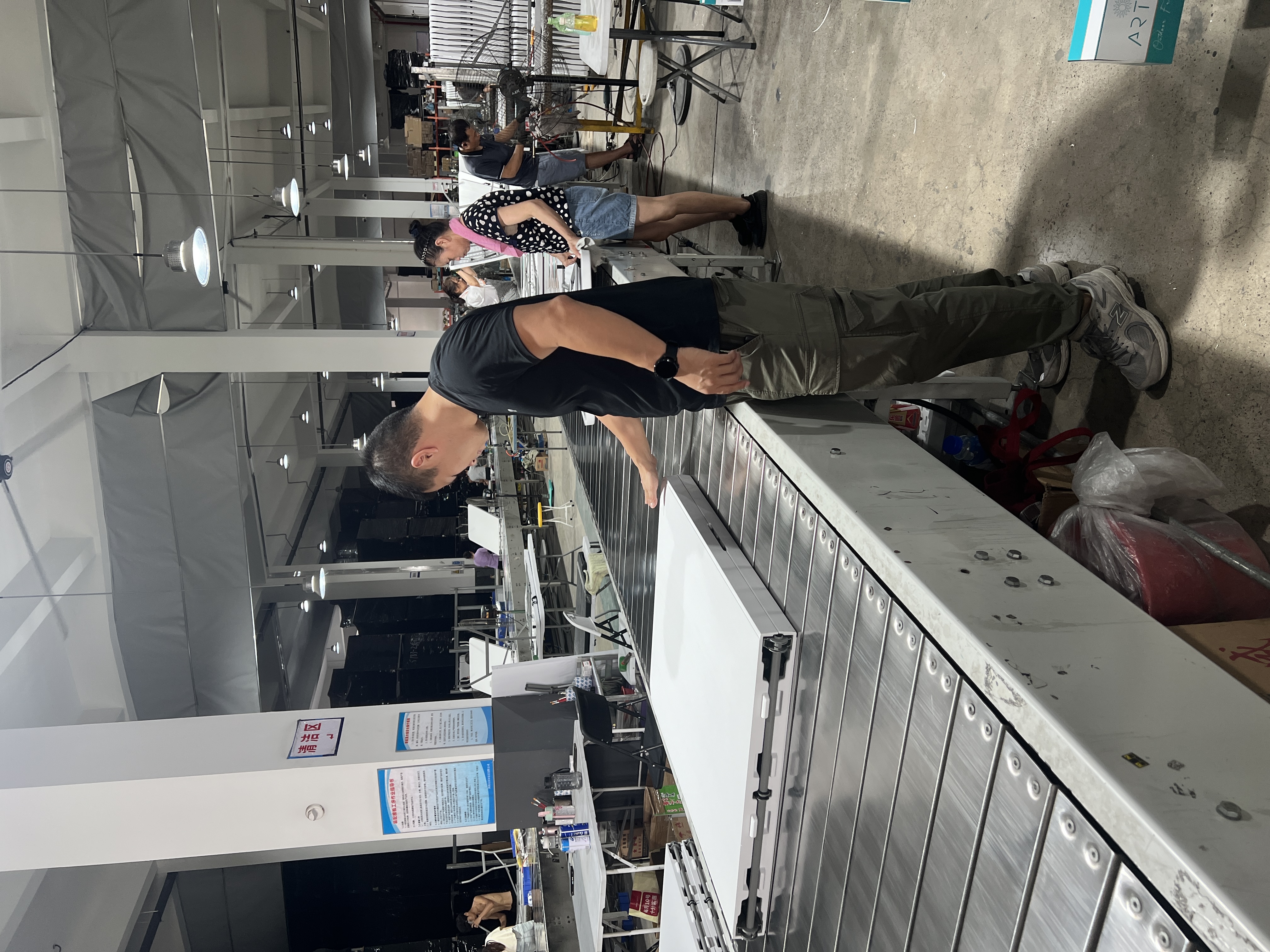 Assembly handling and product checking in a production facility