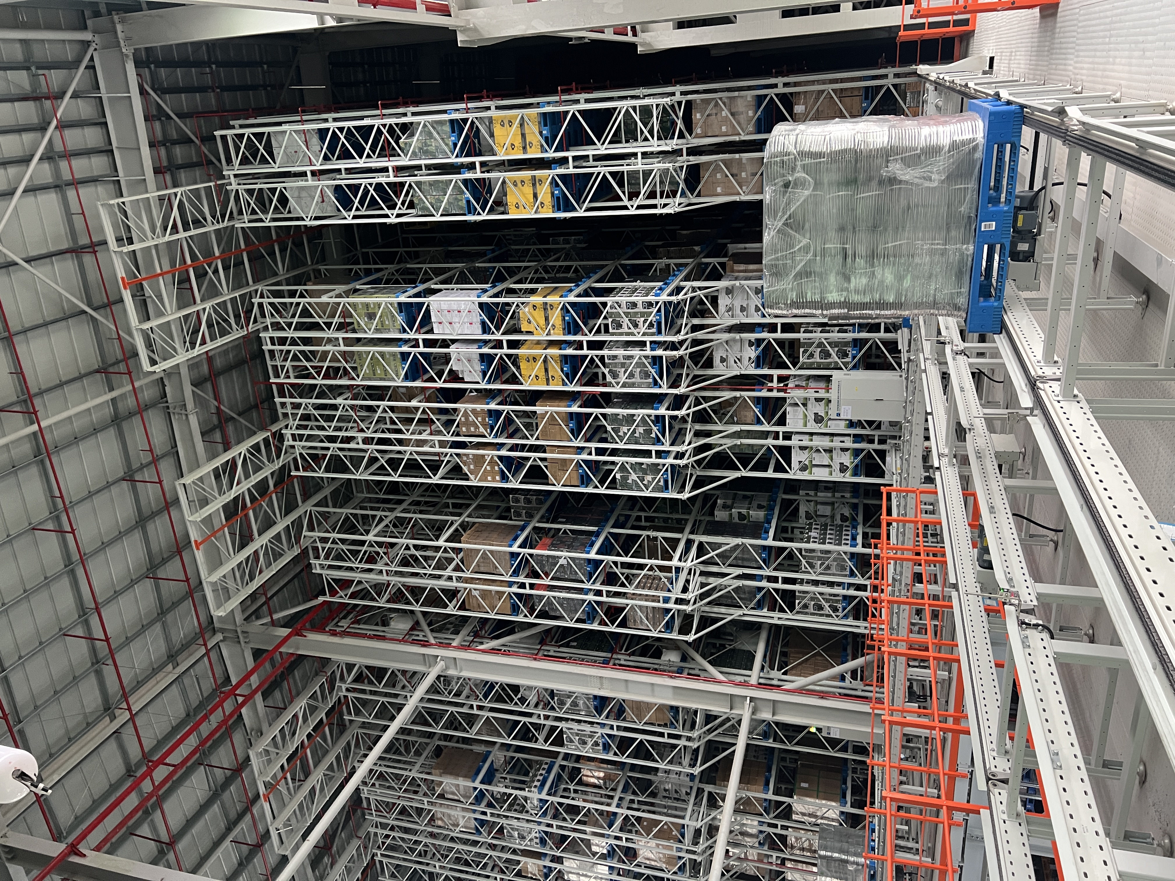 Warehouse storage prepared for export coordination